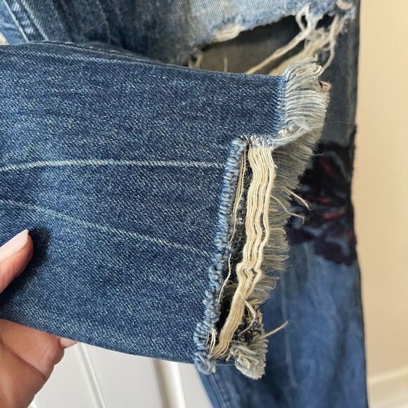Abercrombie & Fitch Annie Girlfriend Embroidered‎ Jeans, Size 4/27 - Picture 8 of 11